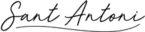 Logo de Sant Antoni. Letras de color oscuro
